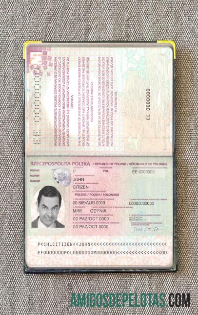 Passaporte da Polônia (2011 2018) Visual fotográfico amostra
